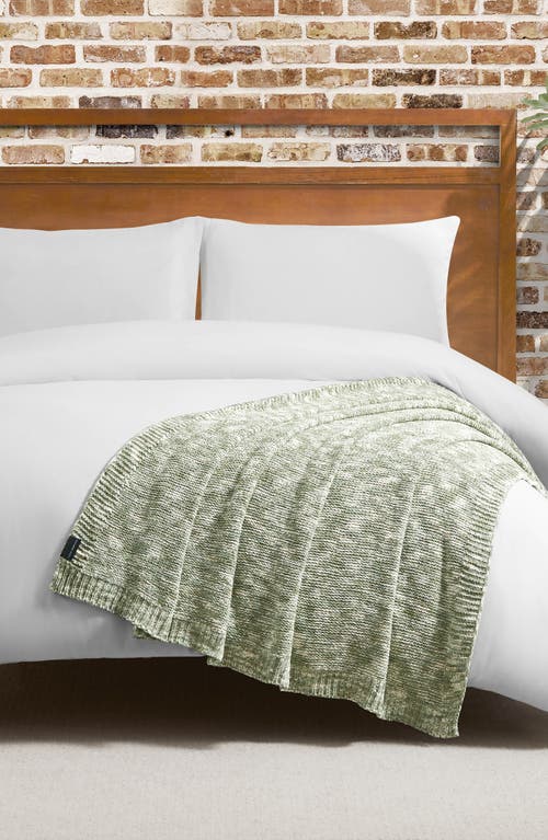 Lucky Brand Logan Chenille Blanket In Green