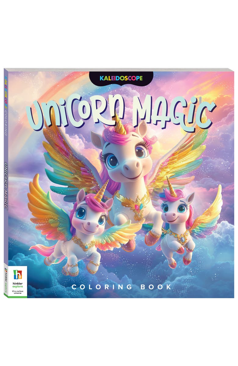 KALEIDOSCOPE Coloring Book, Unicorn Magic, 96 Pages, Kids 8+, Main, color, Multicolored
