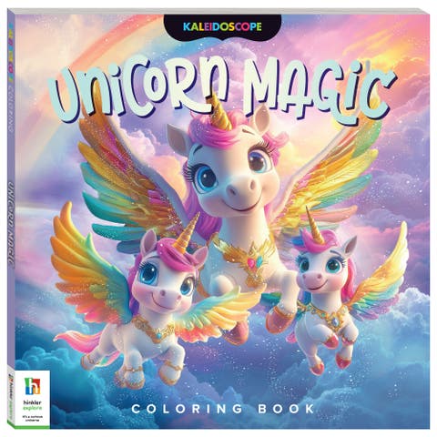 Coloring Book, Unicorn Magic, 96 Pages, Kids 8+