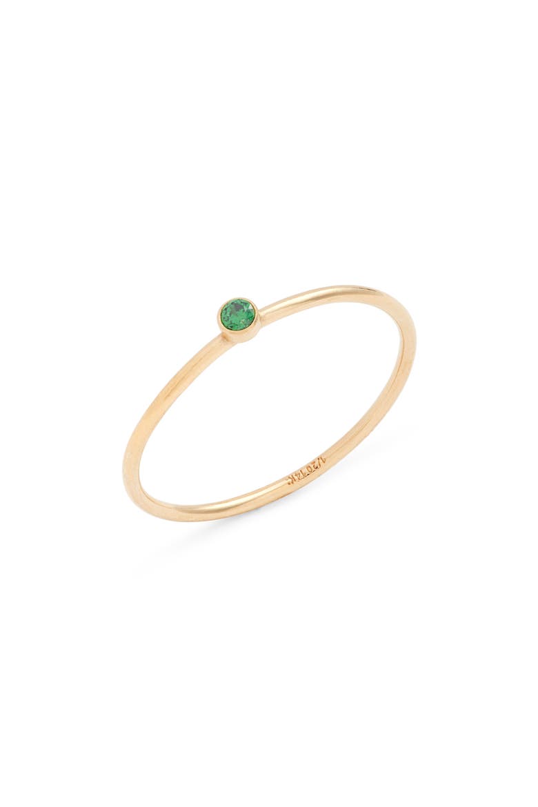 Birthstone Ring, Main, color, MAY GOLD
