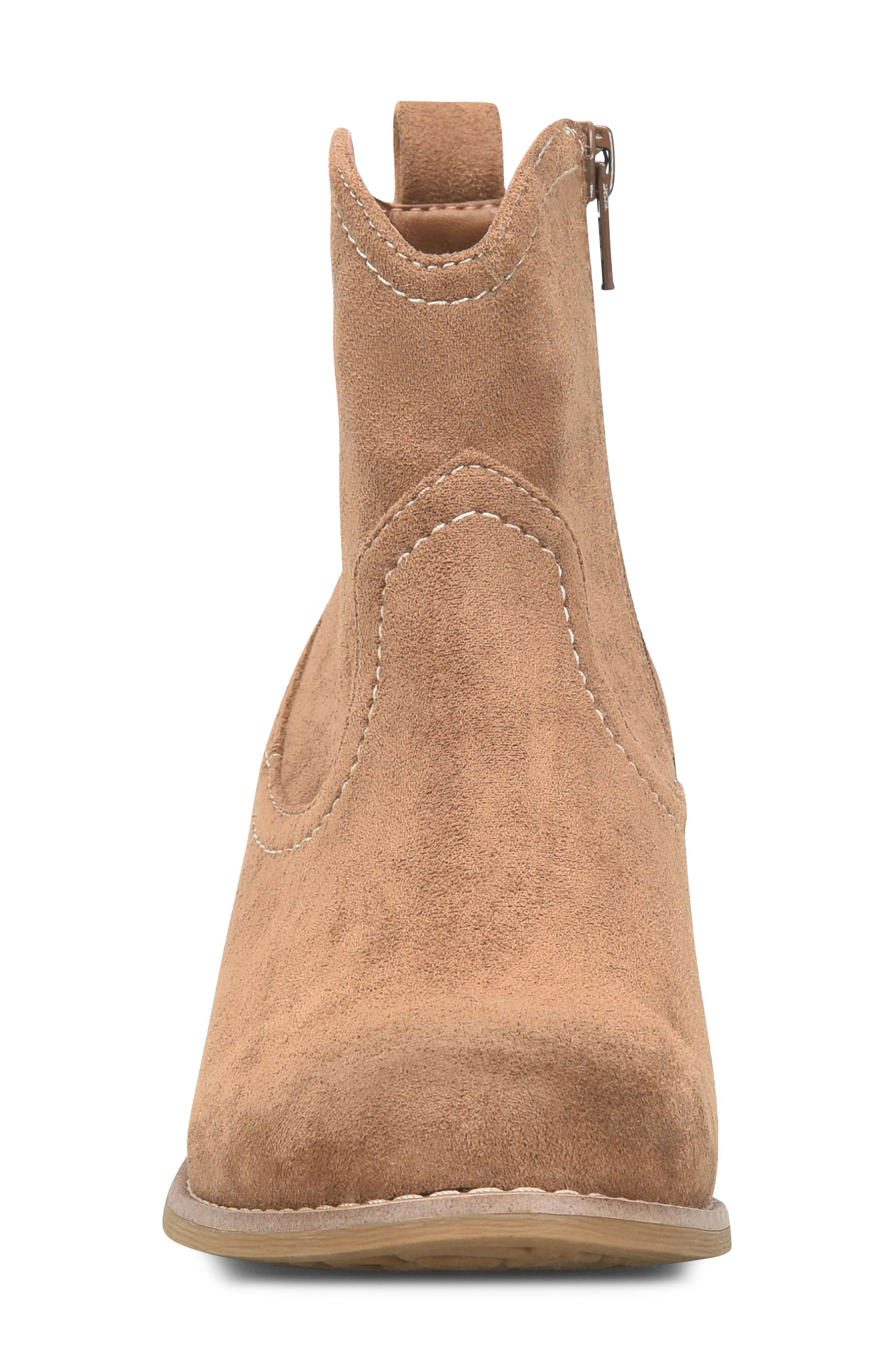 Abbie Bootie, Alternate, color, LUGGAGE SUEDE