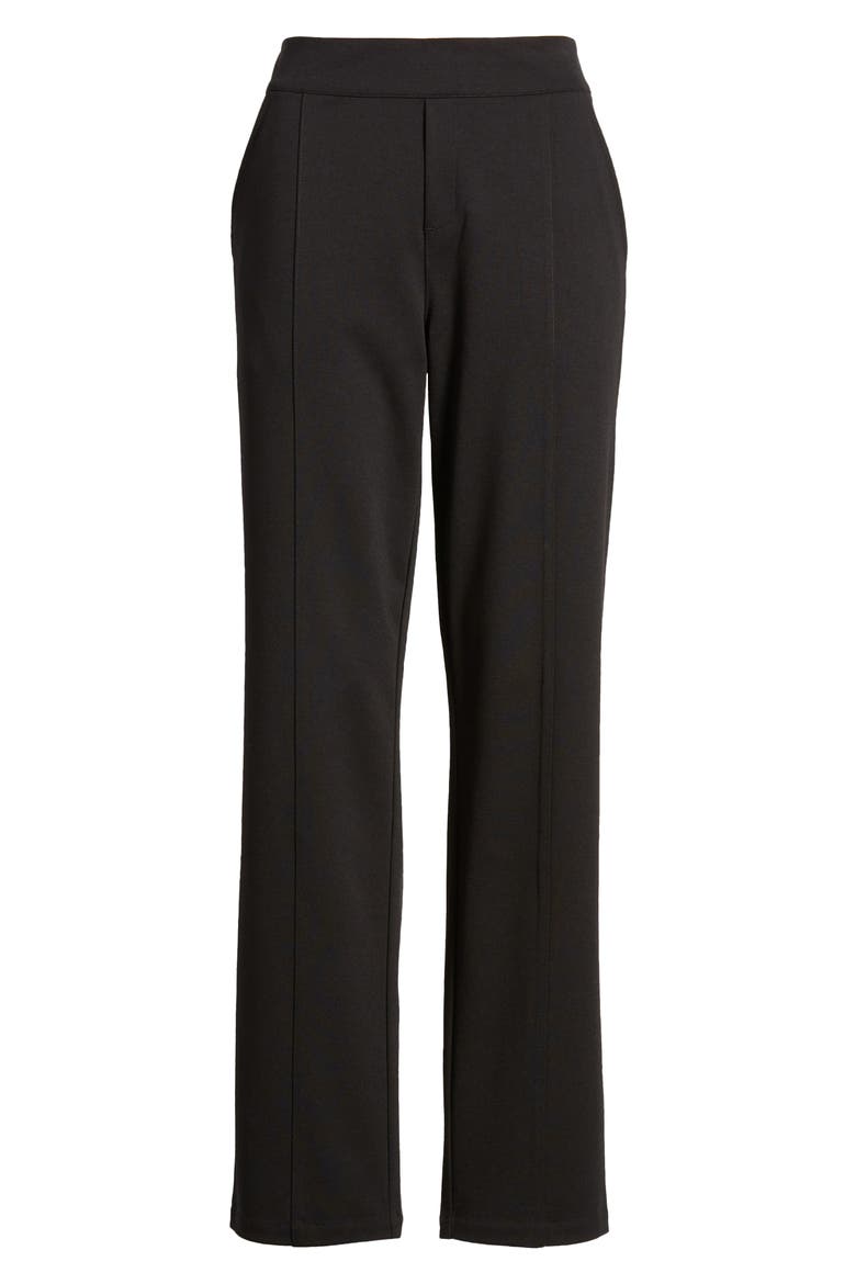 Pull-On Ponte Knit Leggings, Alternate, color, BLACK
