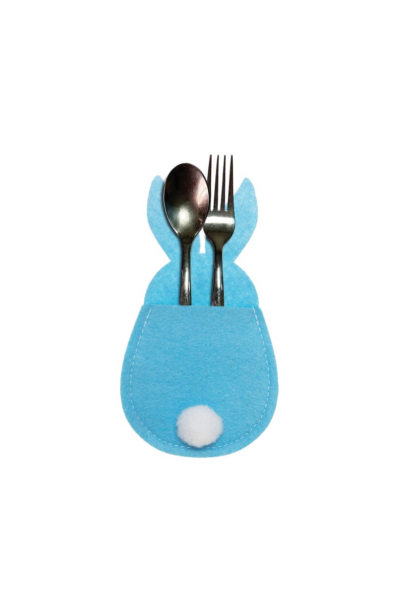 C&F Home Easter Bunny Felt Utensil Sleeves, Alternate, color, Blue