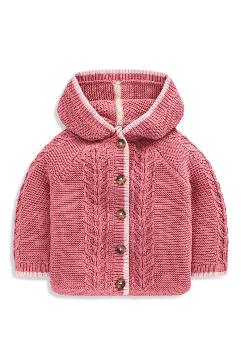 Kids' Cotton Cable Knit Cardigan, Main, color, PINK
