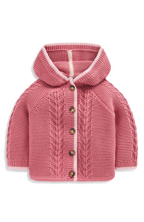 Kids' Cotton Cable Knit Cardigan