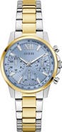 GUESS Two-Tone Multifunction Bracelet Watch, 36mm