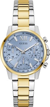 GUESS Two-Tone Multifunction Bracelet Watch, 36mm