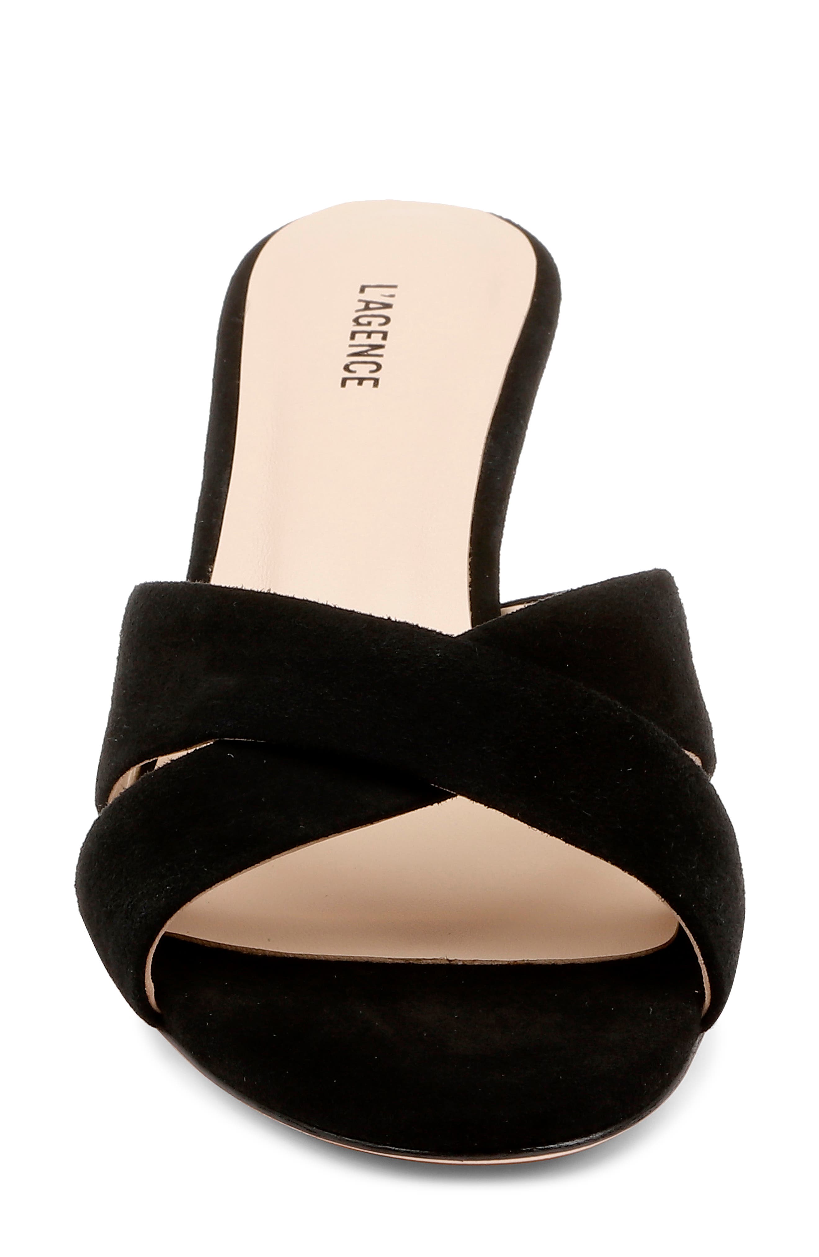 L'AGENCE Aveline Slide Sandal, Alternate, color, Black