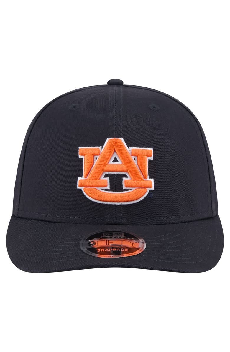 New Era Men's New Era Navy Auburn Tigers Low Profile 9FIFTY Snapback Hat, Alternate, color, Navy