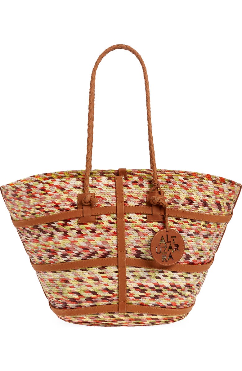 Altuzarra Large Watermill Straw Tote, Main, color,