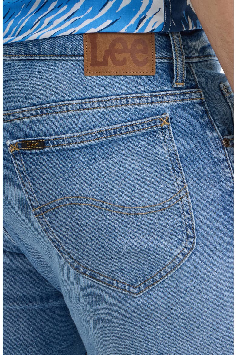 Rider Stretch Slim Straight Leg Jeans, Alternate, color, WORN IN TRAVIS