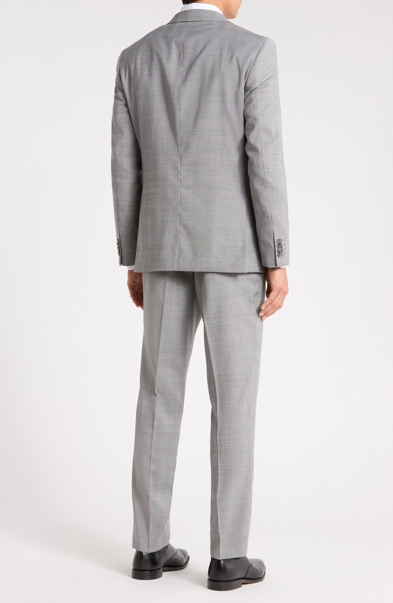 Original Penguin Two Button Notch Lapel Flap Pocket Suit, Alternate, color, Grey/ Red