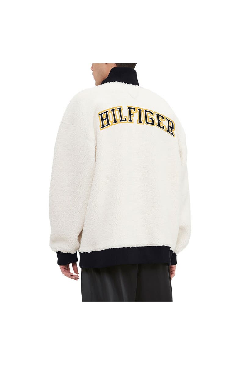 Tommy Hilfiger Men's Tommy Hilfiger  Cream Pittsburgh Steelers Jordan Sherpa Quarter-Zip Sweatshirt, Alternate, color, Cream