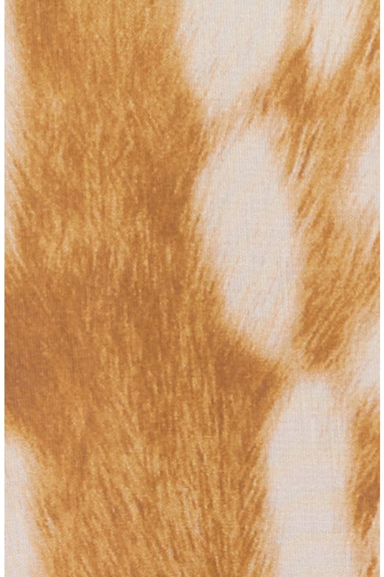 Ruby Deer Print Bow Silk Chiffon Blouse, Alternate, color, HONEY BEIGE IP PAT