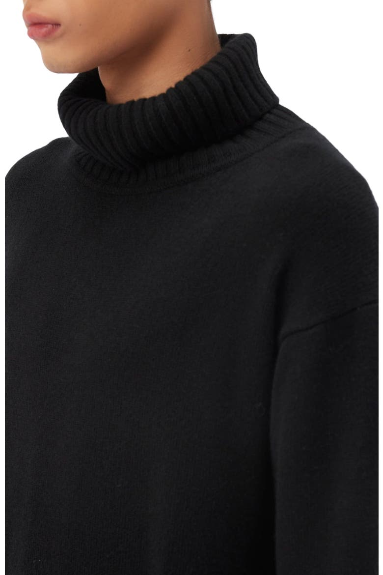 Men's Cashmere Turtleneck, Alternate, color, black