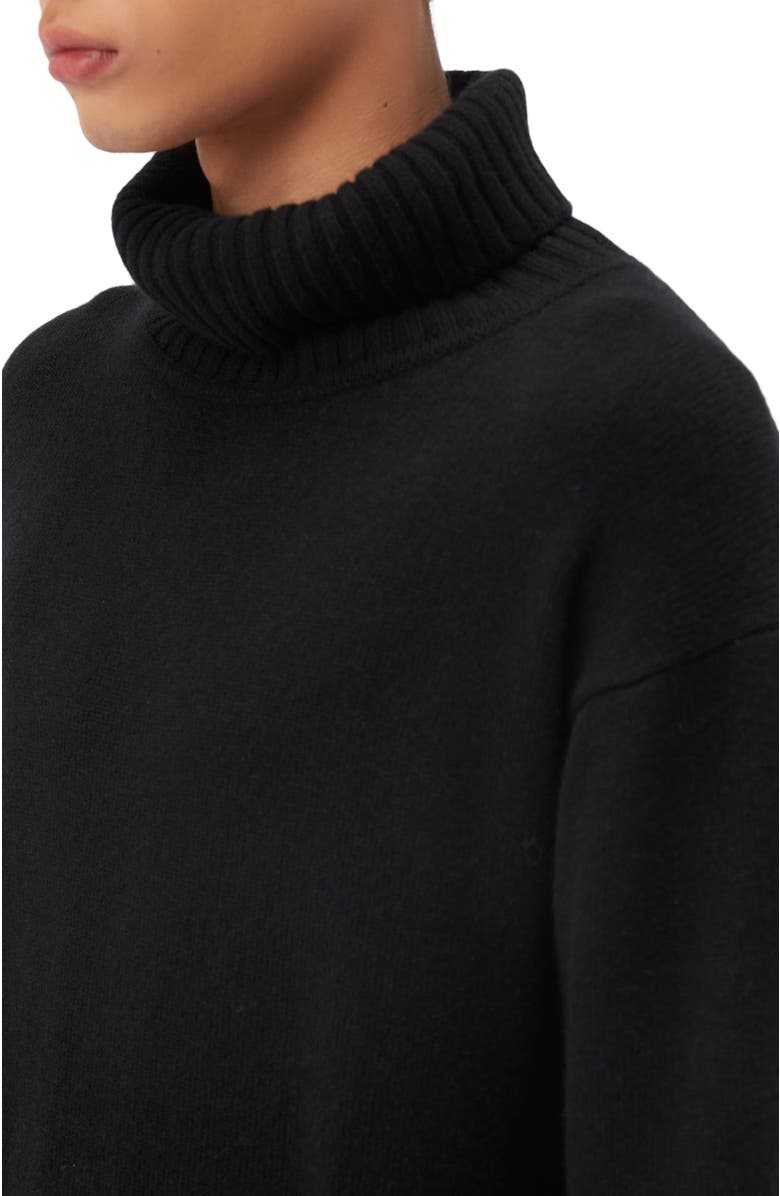 GOBI Mongolian Cashmere Men's Cashmere Turtleneck, Alternate, color, Black