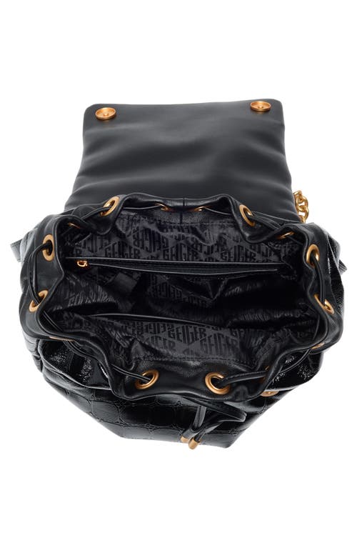 Kurt Geiger London Kensington Leather Backpack In Black