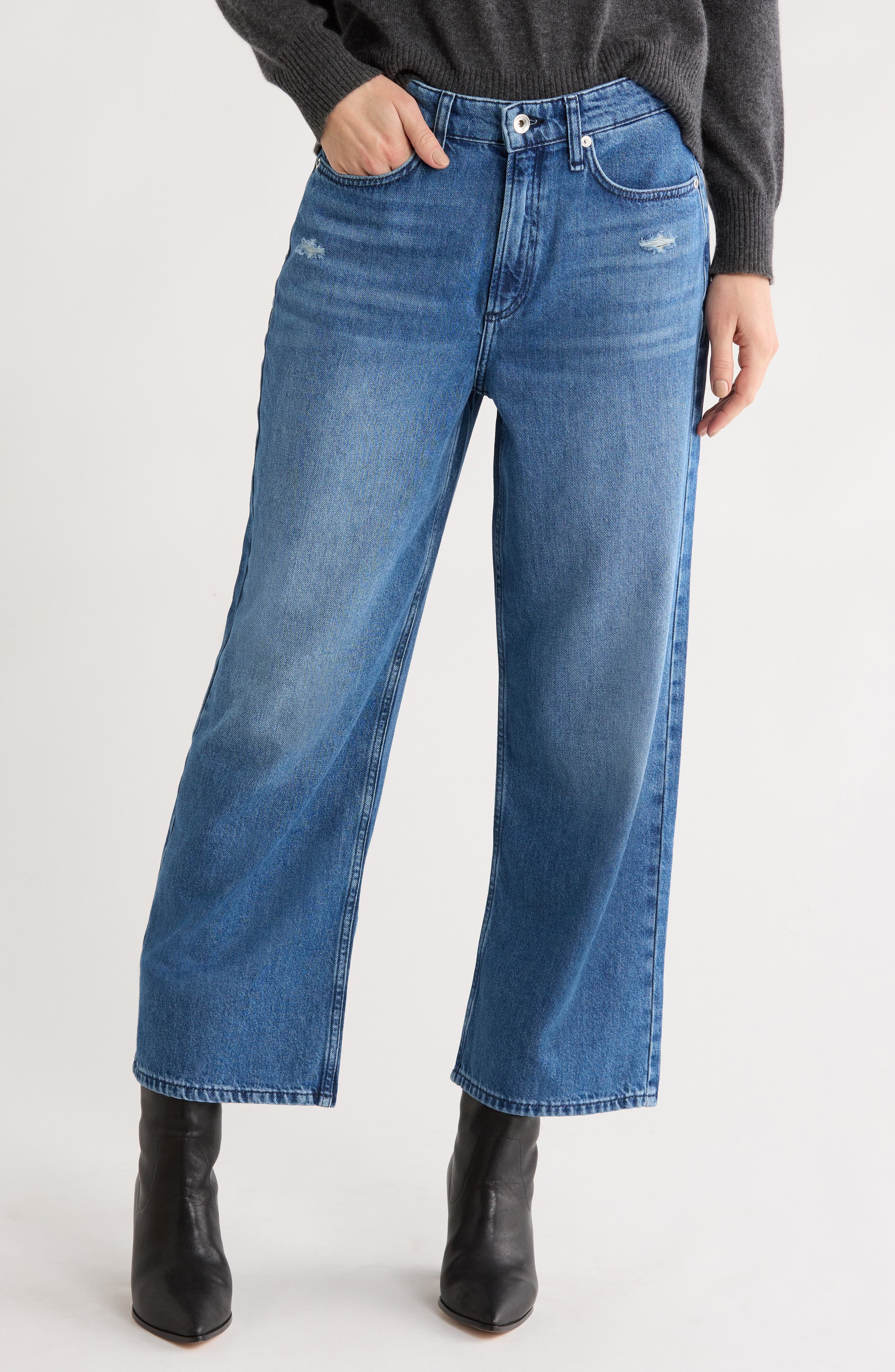 rag & bone Lori High Waist Stretch Crop Jeans