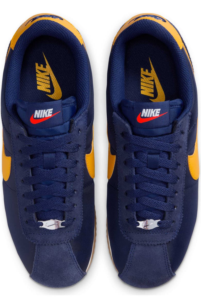 Nike Cortez Sneaker, Alternate, color, Midnight Navy/ Gold/ Blue Void