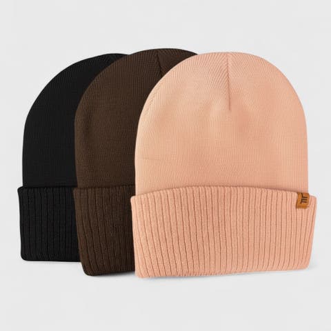 Women's 2-Pack Cable Knit Beanie Set