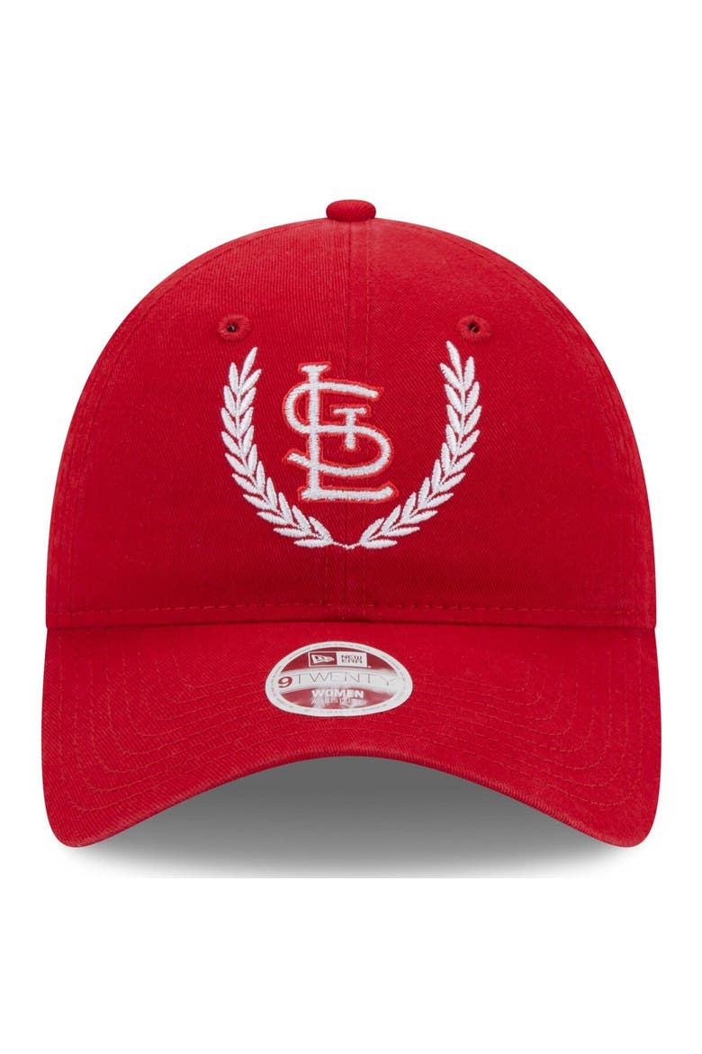 Women's New Era Red St. Louis Cardinals Leaves 9TWENTY Adjustable Hat, Alternate, color, Red