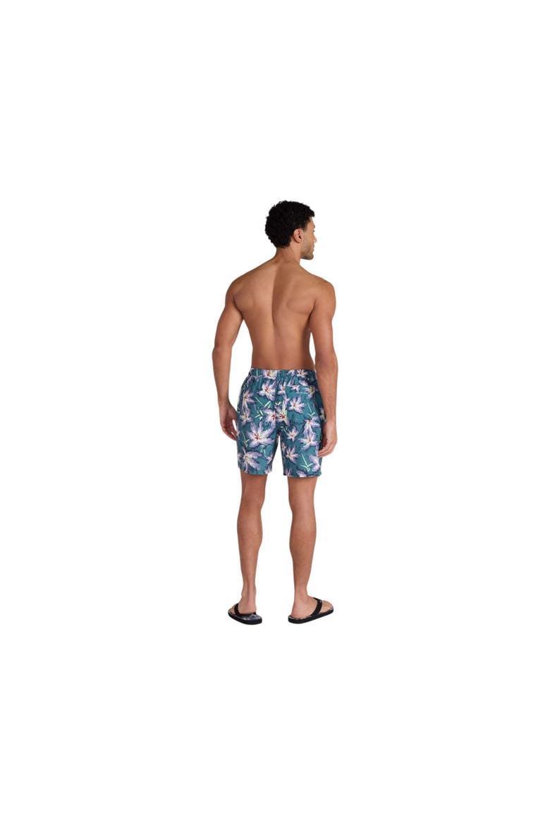 Deep Dive Floral Board Shorts, Alternate, color, Green