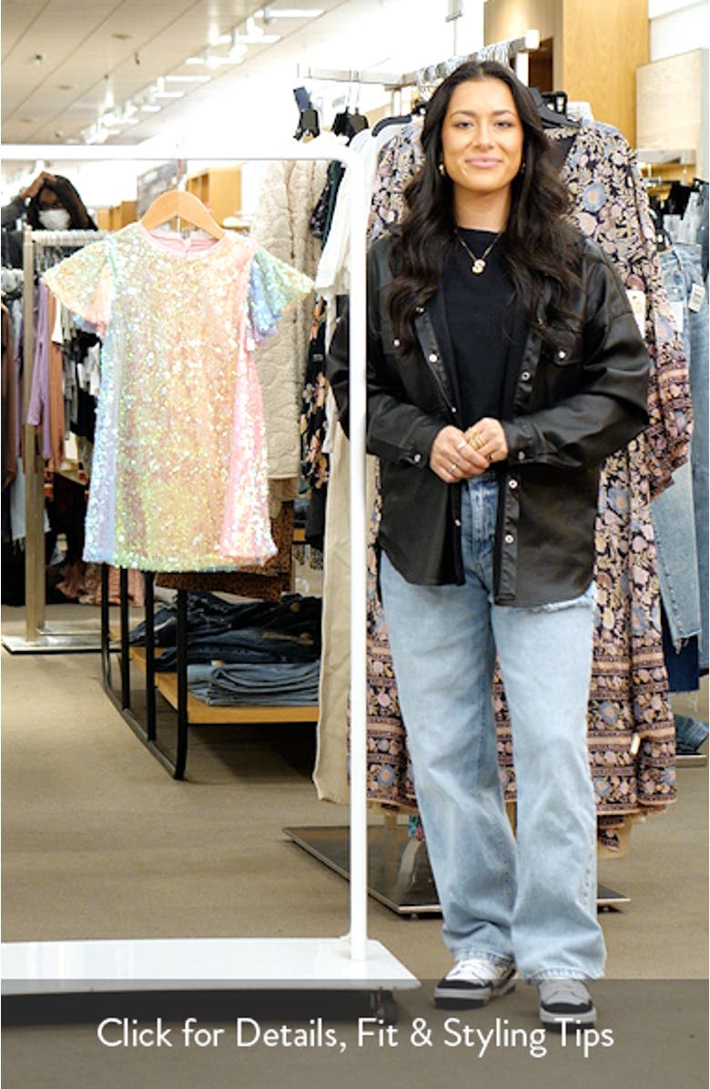 Kids' Rainbow Sequin Party Dress, sales video thumbnail