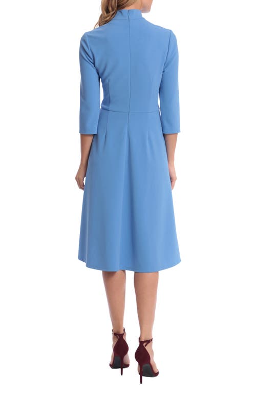 Donna Morgan For Maggy Twist Collar Fit & Flare Dress