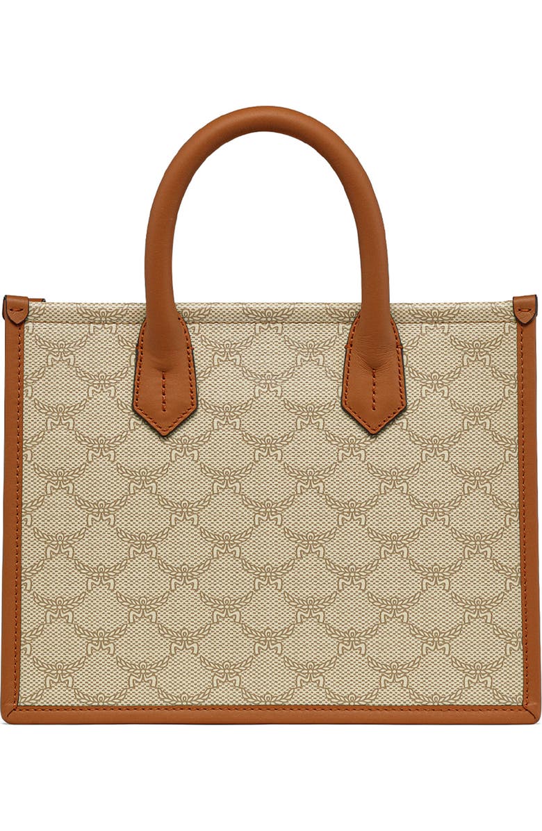 MCM Lauretos Coated Canvas Tote, Alternate, color,