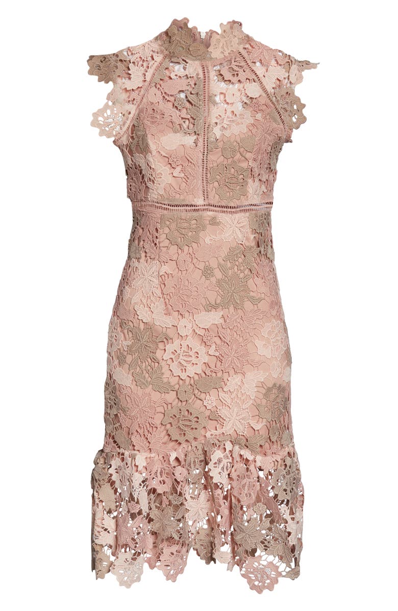 Bardot Dani Lace Sheath Dress, Alternate, color,