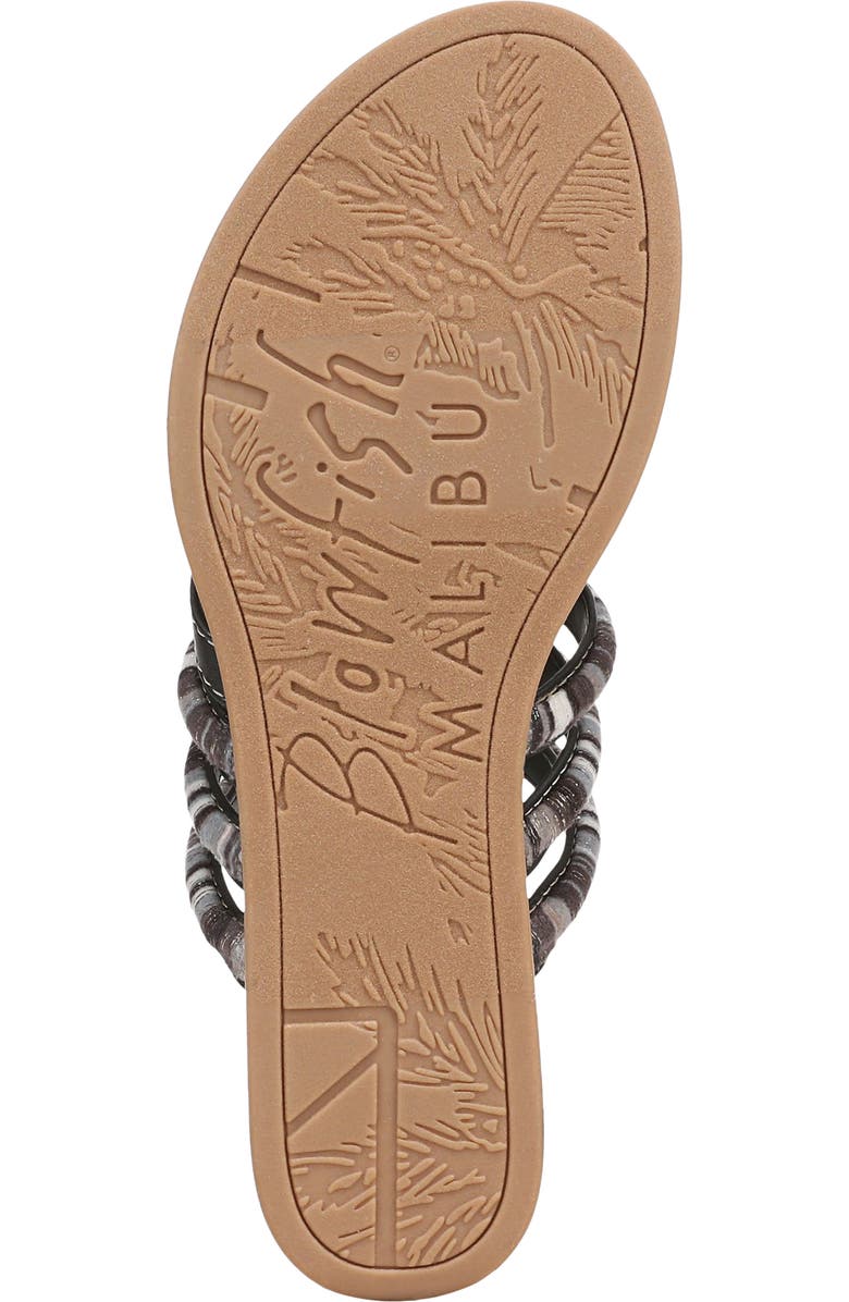 Blowfish Malibu August Slide Sandal, Alternate, color, Black Faux Leather