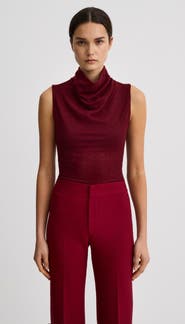 Smythe Cowl Neck Knit Shell