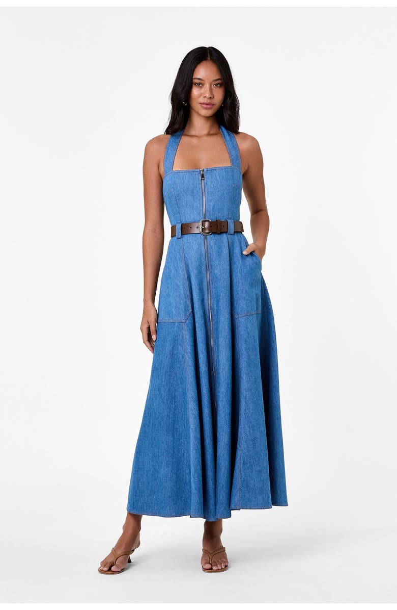NICHOLAS Anastasia Denim Dress, Main, color, Light Wash