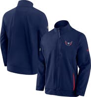 FANATICS Men's Fanatics Branded Navy Washington Capitals Authentic Pro Rink Coaches Full-Zip Jacket