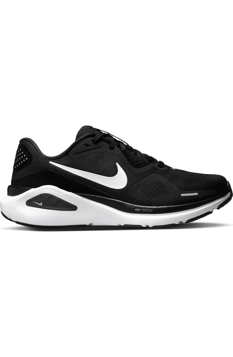Nike Structure 26 Running Shoe, Alternate, color, 003 Black/White