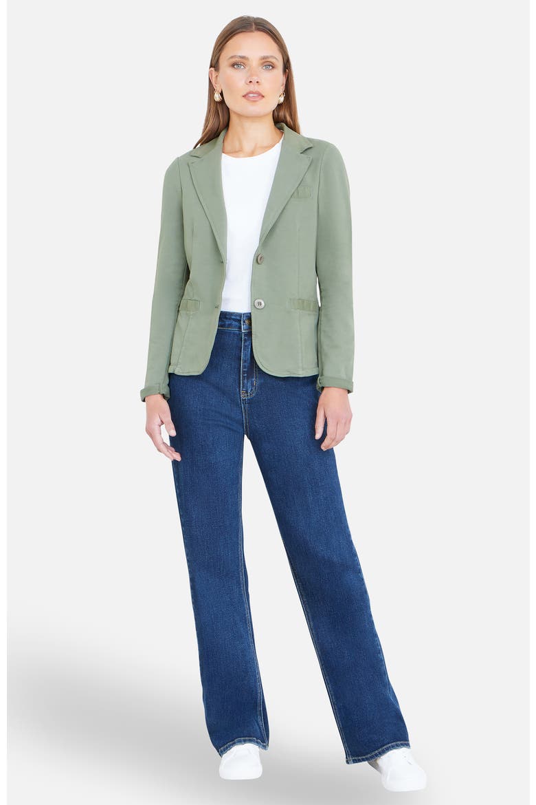 Stretch Cotton Blazer, Alternate, color, Khaki