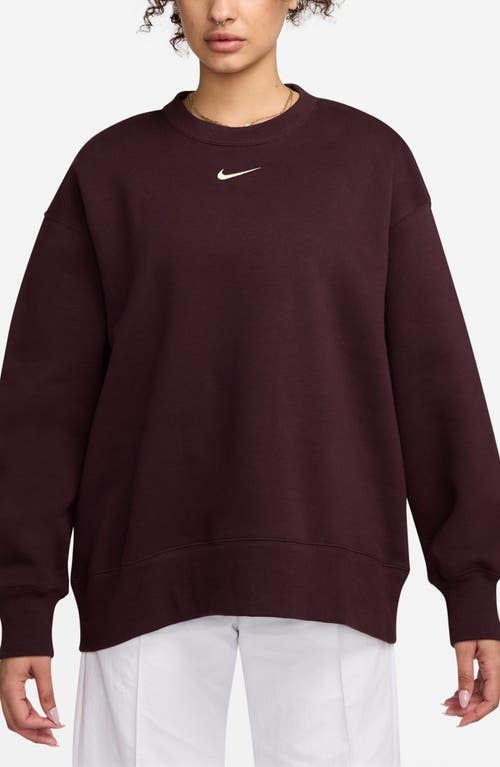 Nike Phoenix Fleece Oversize Crewneck Sweatshirt In Multi
