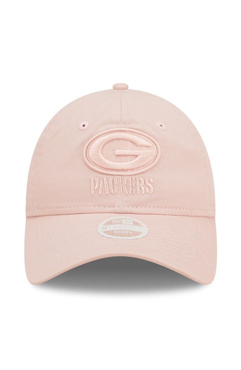 New Era Women's New Era Pink Green Bay Packers Core Classic 2.0 Tonal 9TWENTY Adjustable Hat, Alternate, color, 