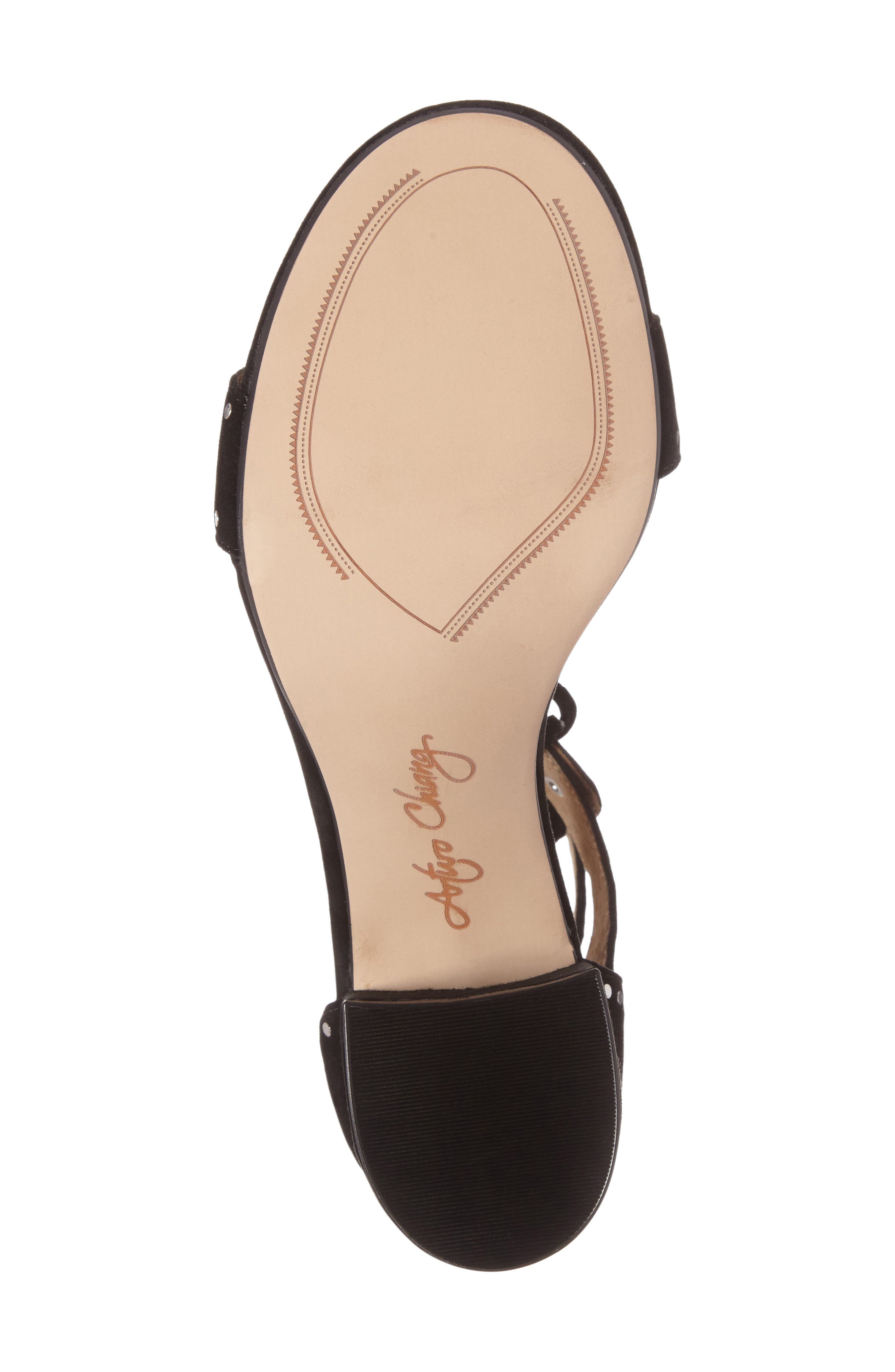 Arturo Chang Hollis Block Heel Sandal, Alternate, color, BLACK SUEDE