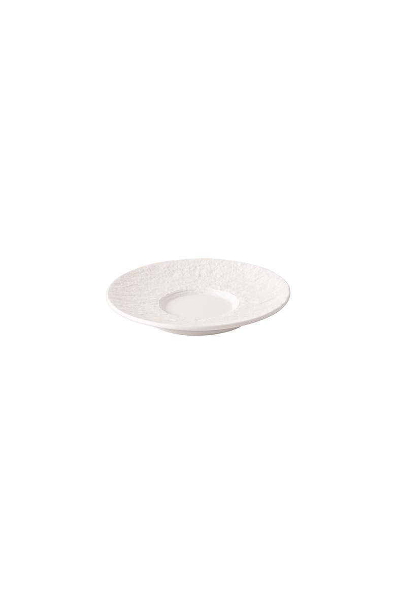 Manufacture Rock blanc Espresso Cup Saucer, Alternate, color, white