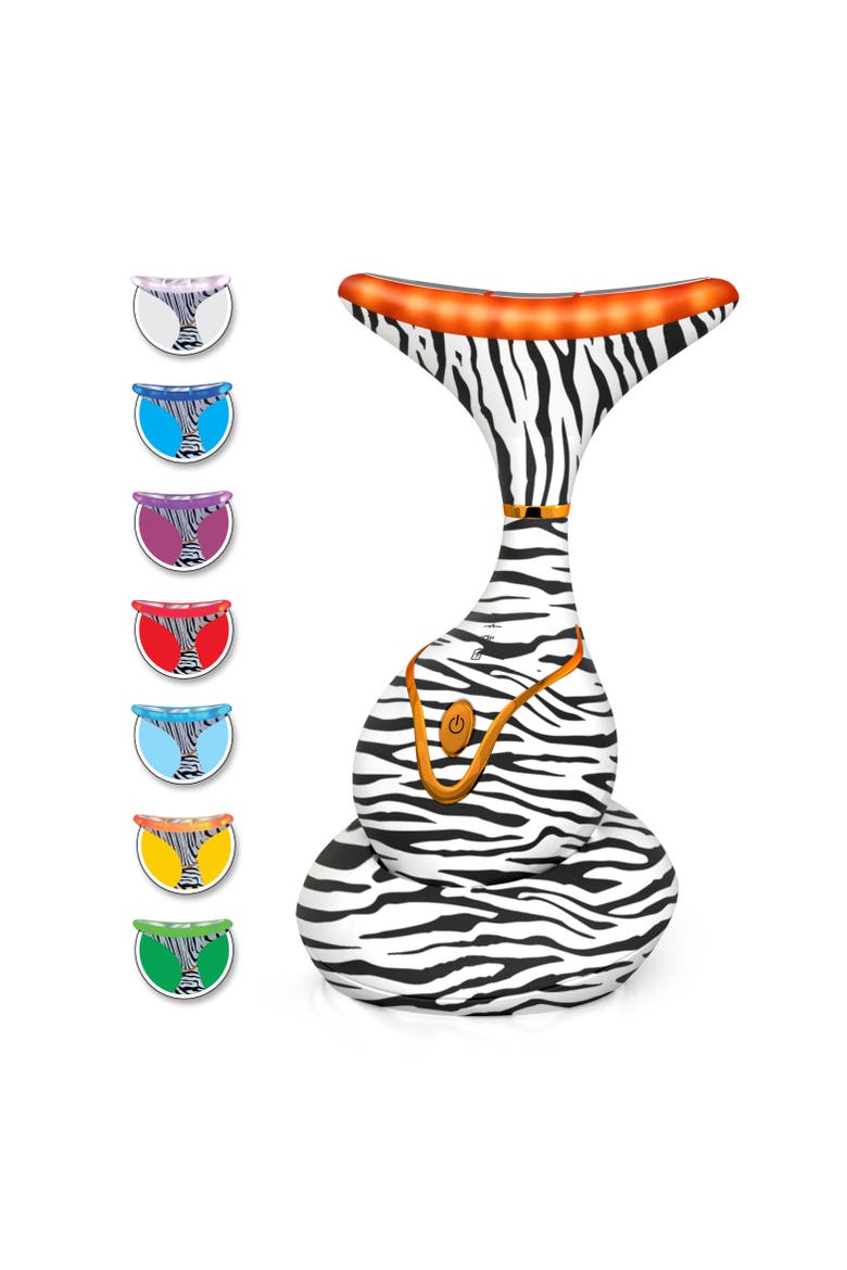 7 Color LED Neck & Face Massager Deluxe, Main, color, NA