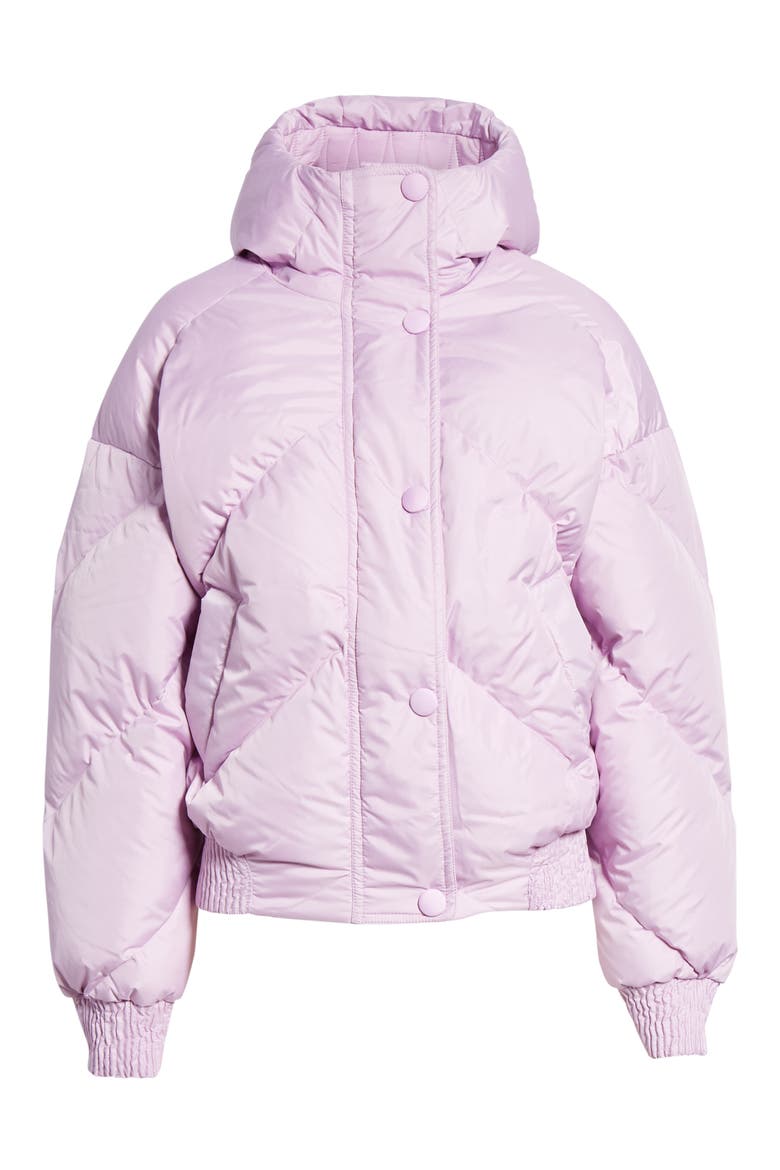 Dunlope Hooded Down Puffer Coat, Alternate, color, MAURI CRISTAL
