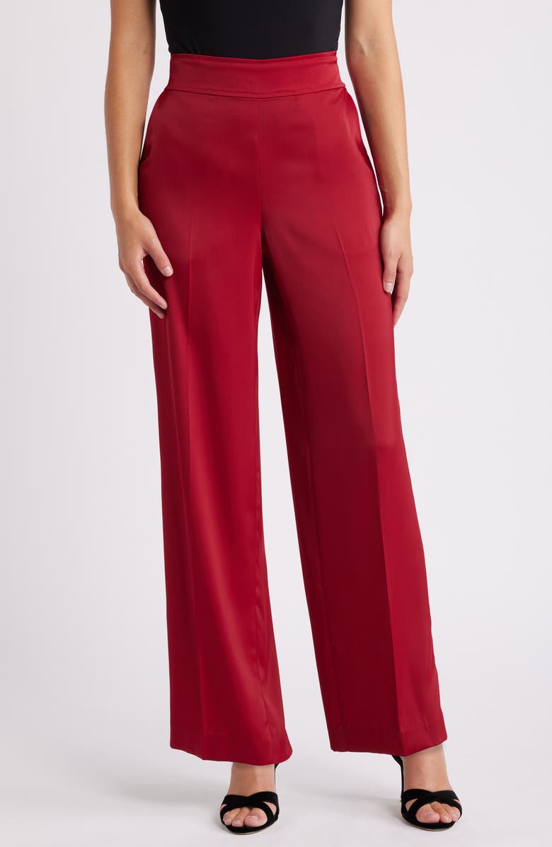 Anne Klein Pull-On Wide Leg Pants, Main, color, 