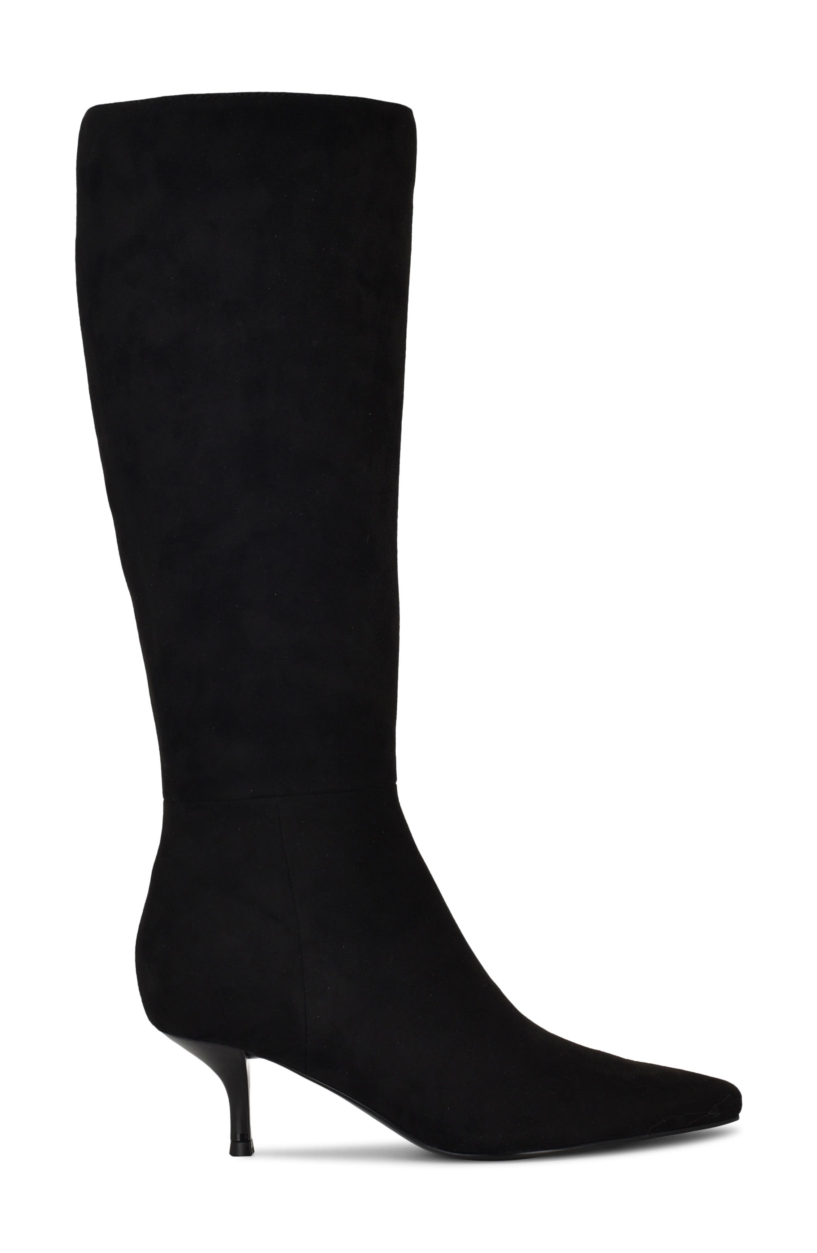 Nine West Havier Knee High Kitten Heel Boot, Alternate, color, Black