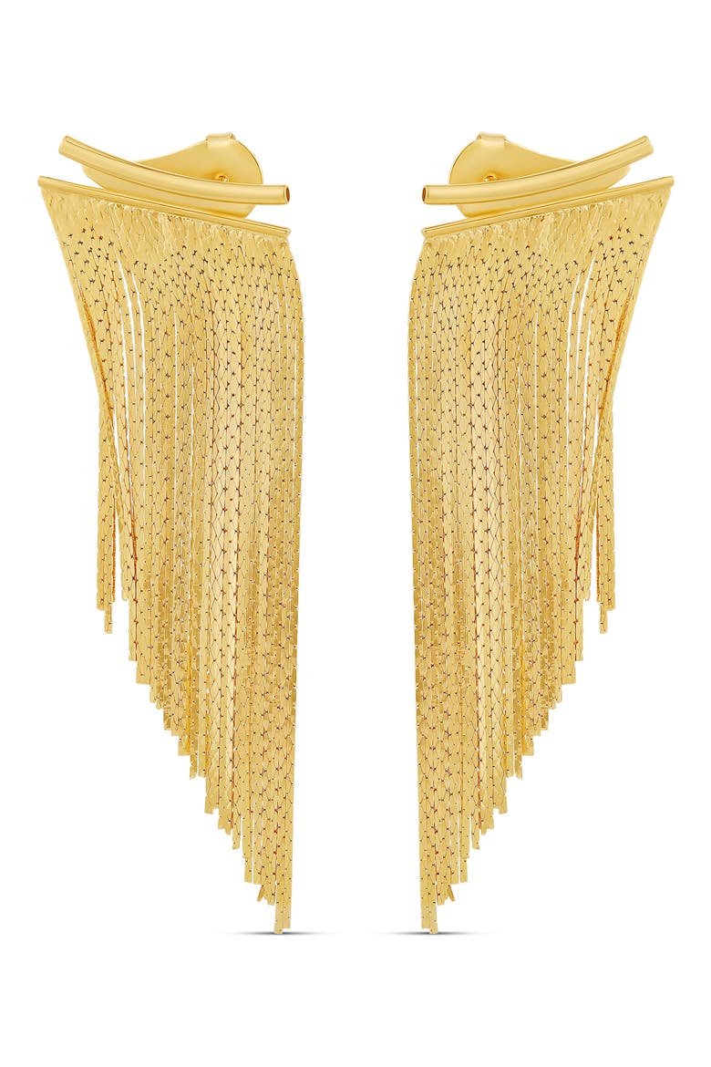 Fringe Earrings, Main, color, GOLD