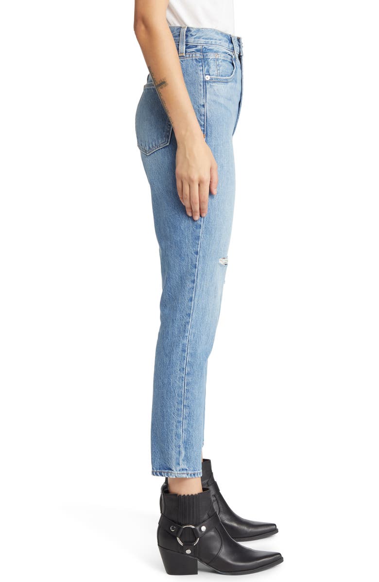 SLVRLAKE Beatnik High Waist Ankle Straight Leg Jeans, Alternate, color, 