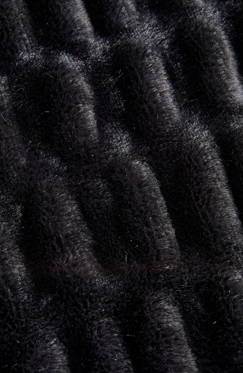 Woven & Weft Faux Fur Reversible Throw Blanket, Alternate, color, 