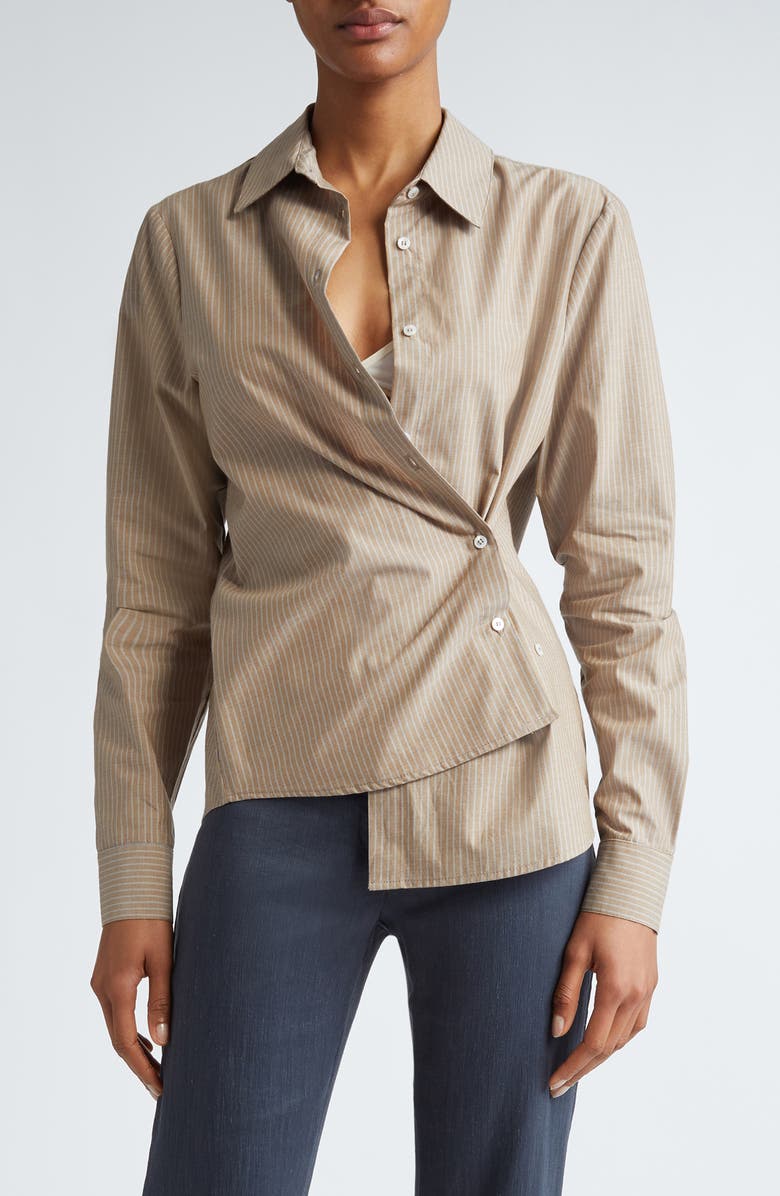 Paloma Wool Donald Stripe Cotton Button-Up Shirt, Main, color, 