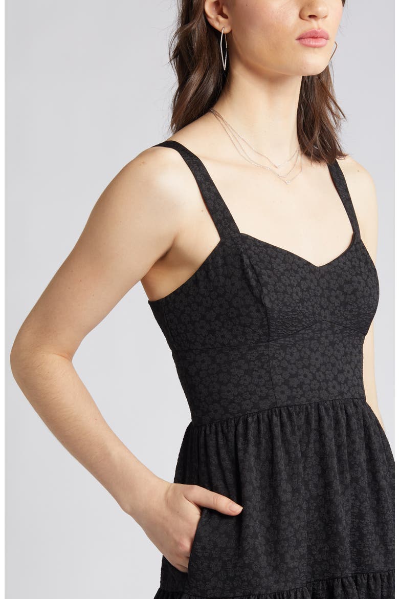 Darling Flounce Sleeveless Dress, Alternate, color, BLACK