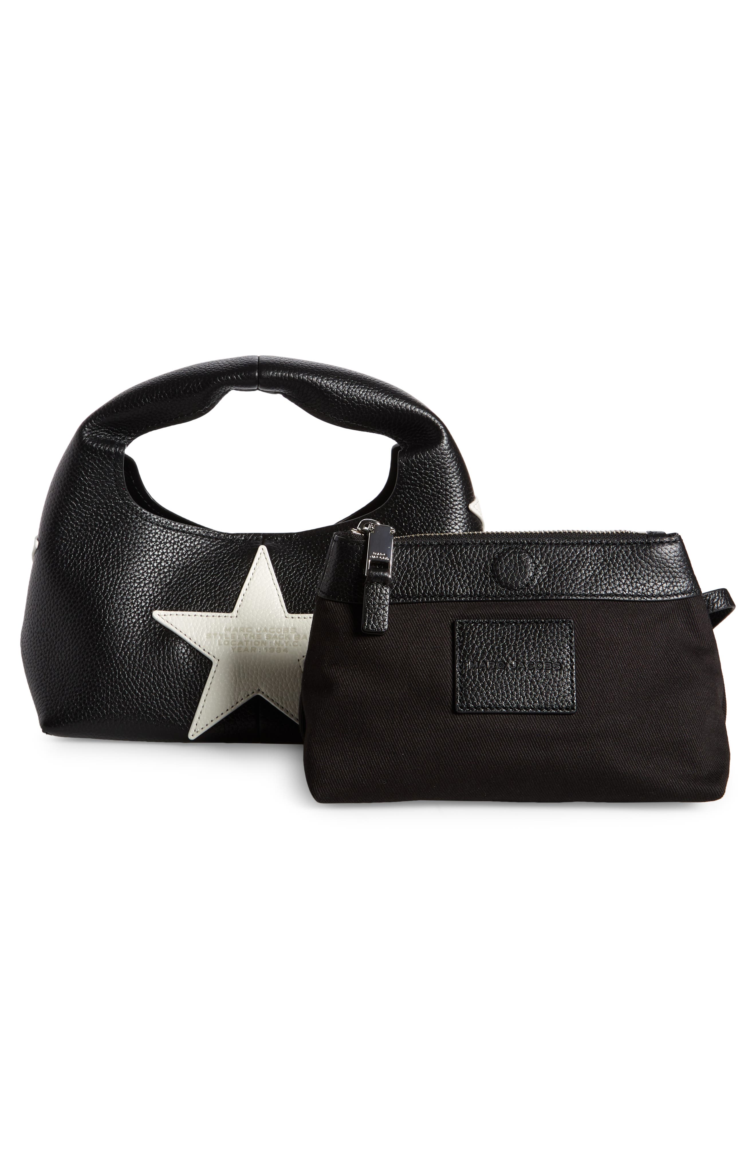 Marc Jacobs The Mini Sack Leather Top Handle Bag, Alternate, color, 